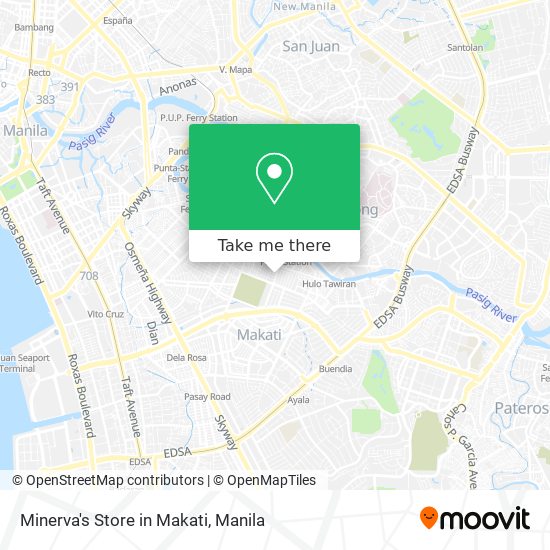 Minerva's Store in Makati map