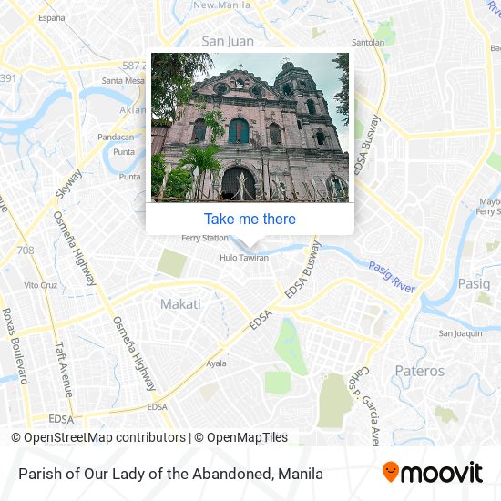 Parish of Our Lady of the Abandoned map