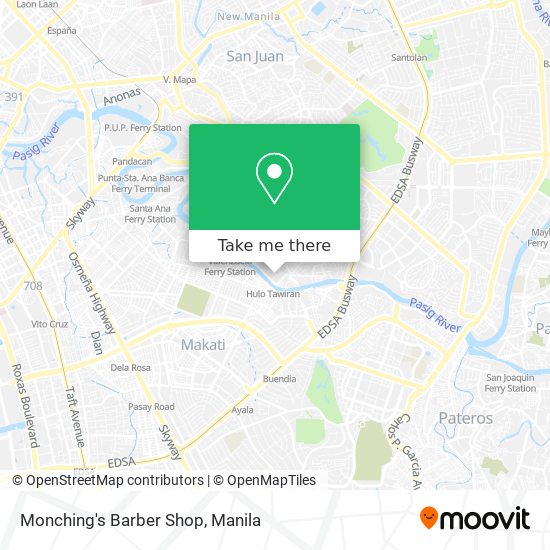 Monching's Barber Shop map