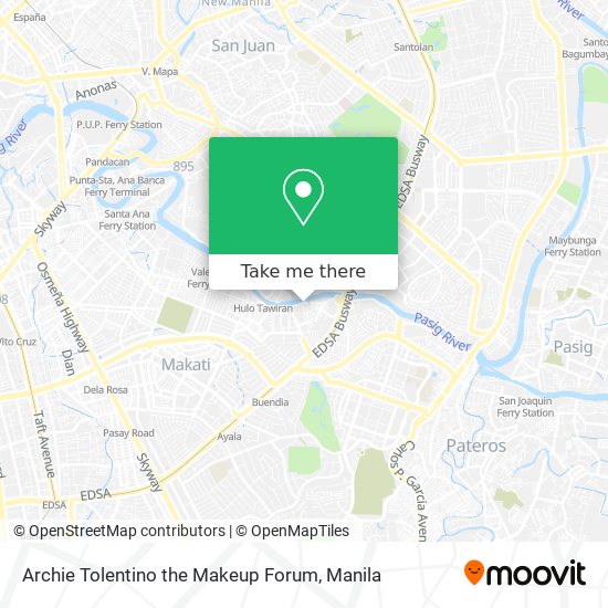 Archie Tolentino the Makeup Forum map