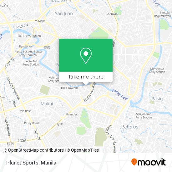 Planet Sports map