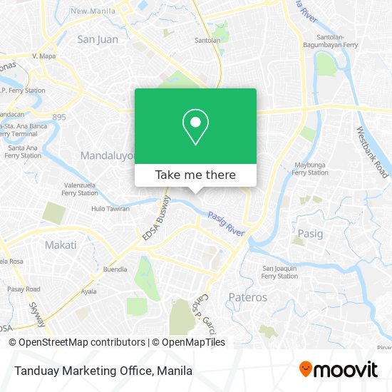 Tanduay Marketing Office map