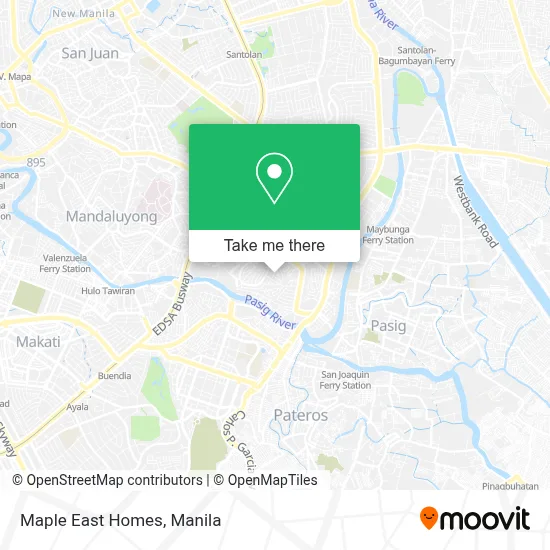 Maple East Homes map