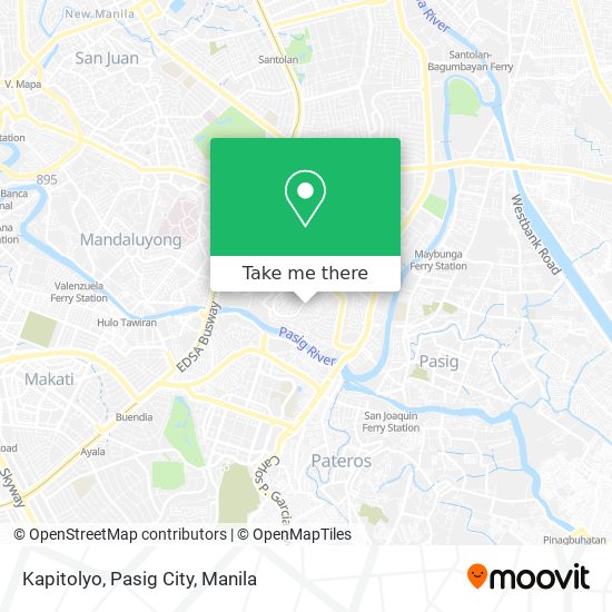 Kapitolyo, Pasig City map