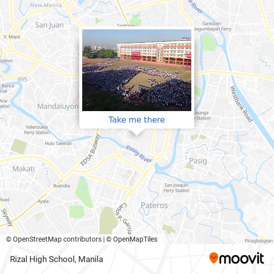 Rizal High School map
