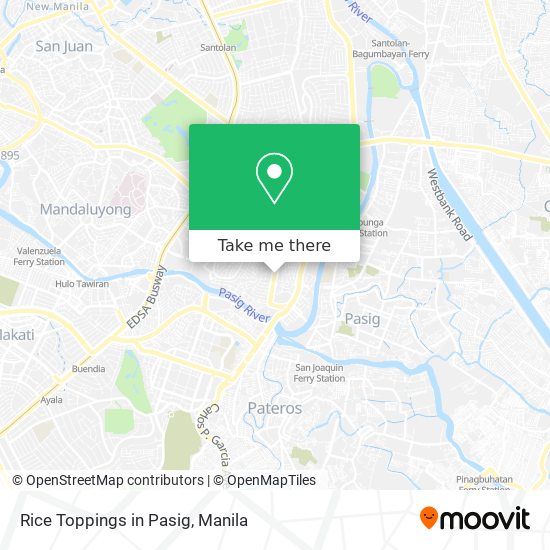 Rice Toppings in Pasig map