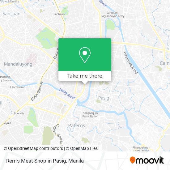 Rem's Meat Shop in Pasig map