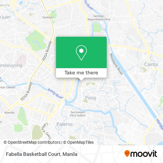 Fabella Basketball Court map