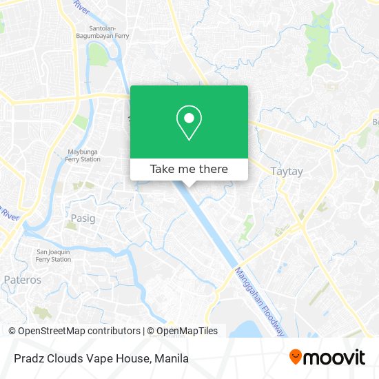 Pradz Clouds Vape House map