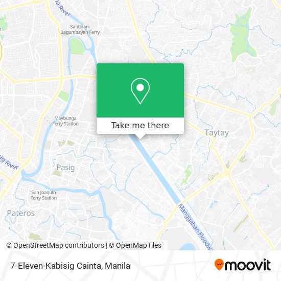 7-Eleven-Kabisig Cainta map