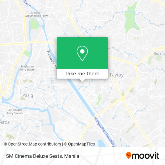 SM Cinema Deluxe Seats map