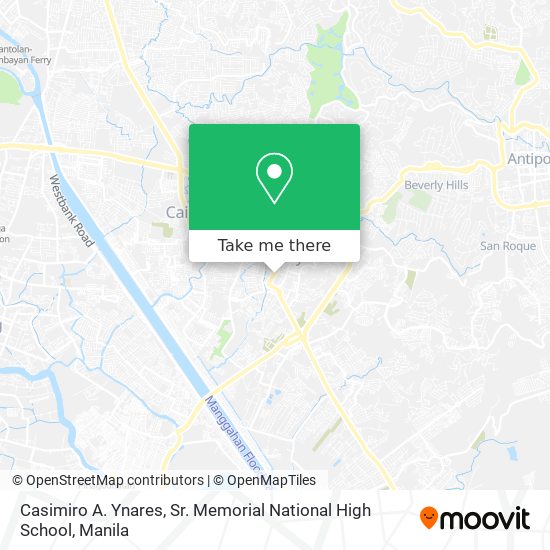 Casimiro A. Ynares, Sr. Memorial National High School map