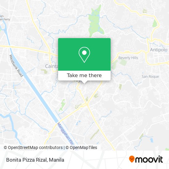 Bonita Pizza Rizal map