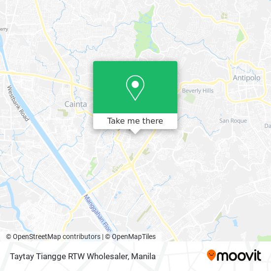 Taytay Tiangge RTW Wholesaler map