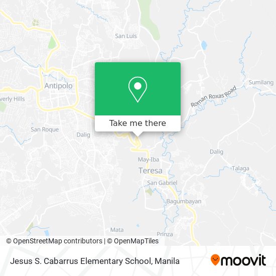 Jesus S. Cabarrus Elementary School map