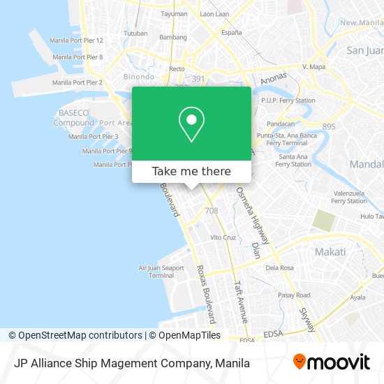 JP Alliance Ship Magement Company map
