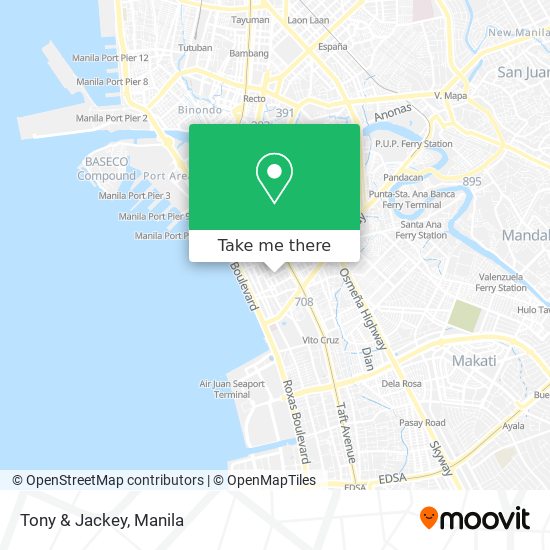 Tony & Jackey map