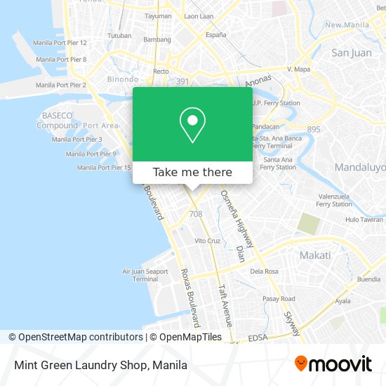 Mint Green Laundry Shop map