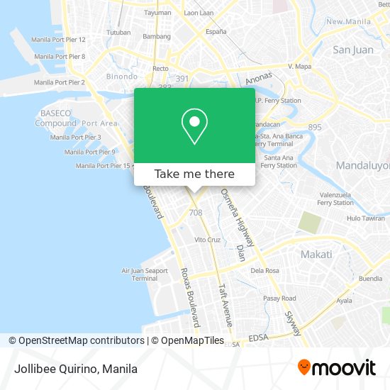 Jollibee Quirino map