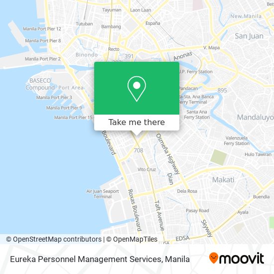 Eureka Personnel Management Services map