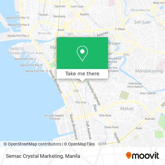 Semac Crystal Marketing map