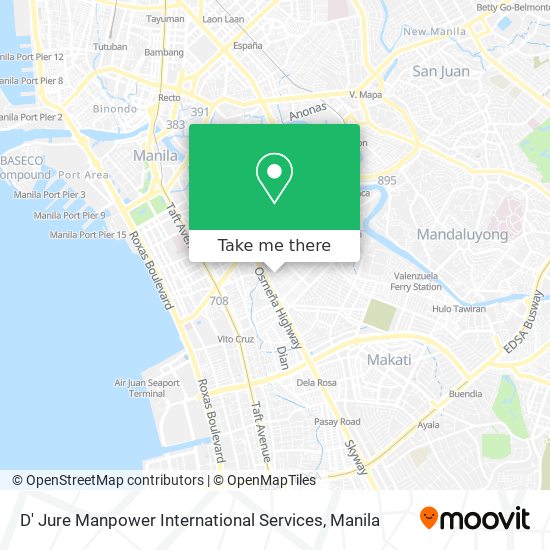 D' Jure Manpower International Services map