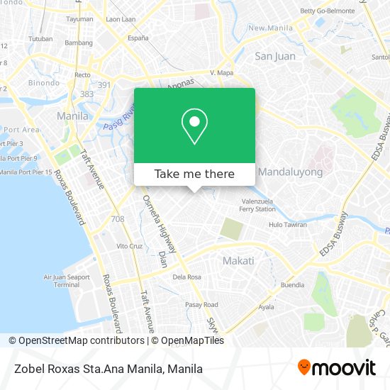 Zobel Roxas Sta.Ana Manila map