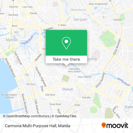 Carmona Multi-Purpose Hall map