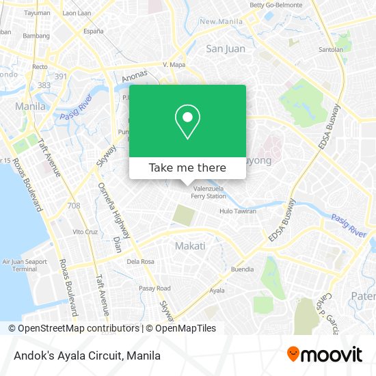 Andok's Ayala Circuit map