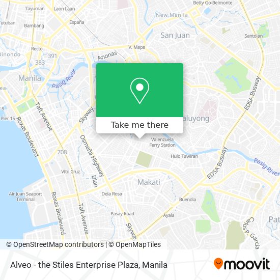 Alveo - the Stiles Enterprise Plaza map