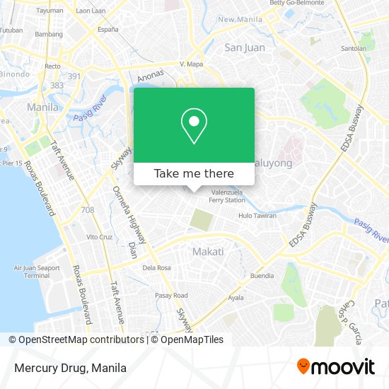 Mercury Drug map