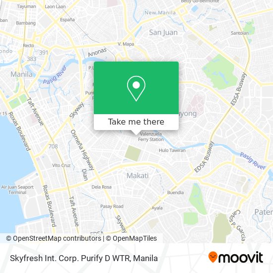 Skyfresh Int. Corp. Purify D WTR map