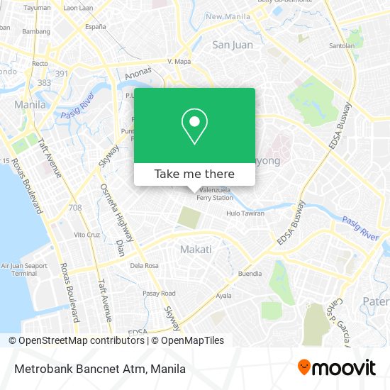 Metrobank Bancnet Atm map