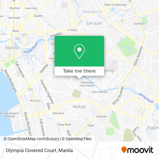 Olympia Covered Court map