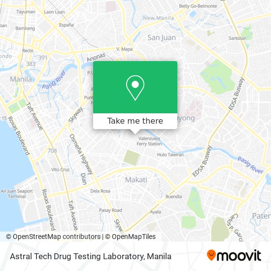 Astral Tech Drug Testing Laboratory map
