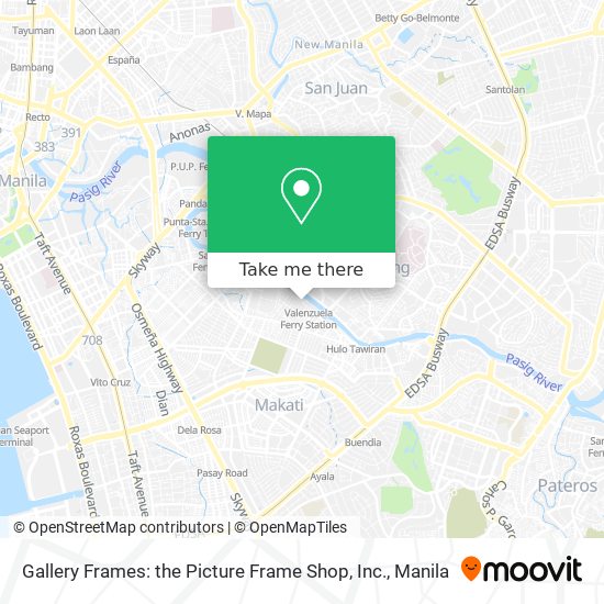 Gallery Frames: the Picture Frame Shop, Inc. map