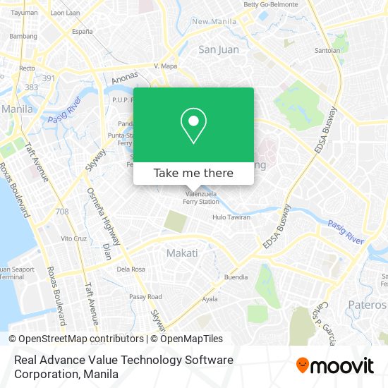 Real Advance Value Technology Software Corporation map
