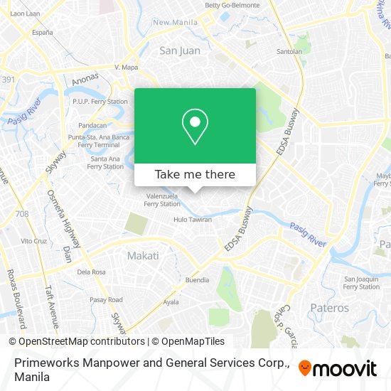 Primeworks Manpower and General Services Corp. map