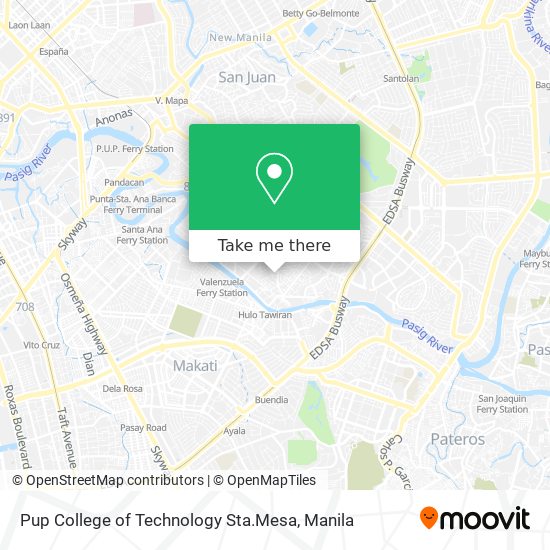 Pup College of Technology Sta.Mesa map