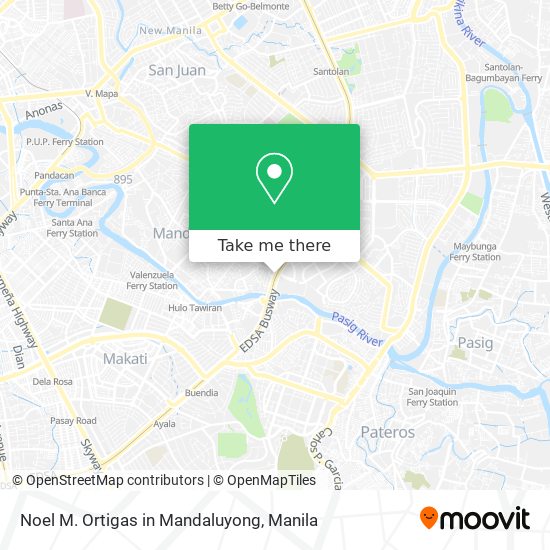 Noel M. Ortigas in Mandaluyong map