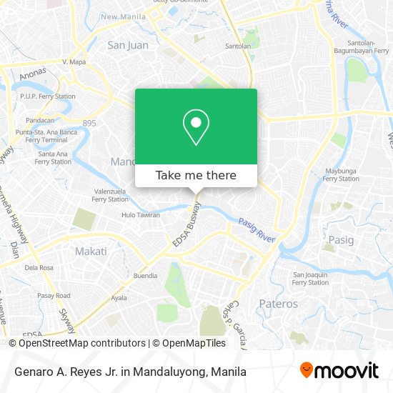 Genaro A. Reyes Jr. in Mandaluyong map