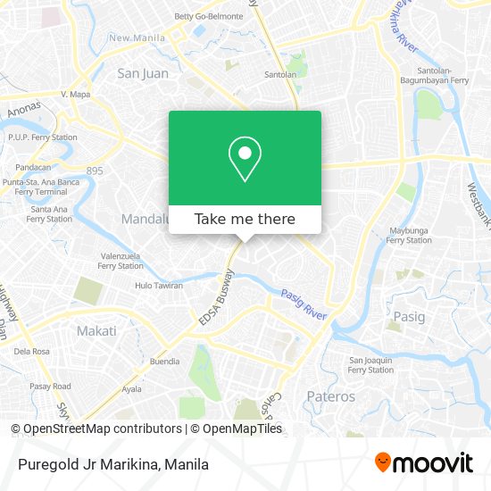 Puregold Jr Marikina map