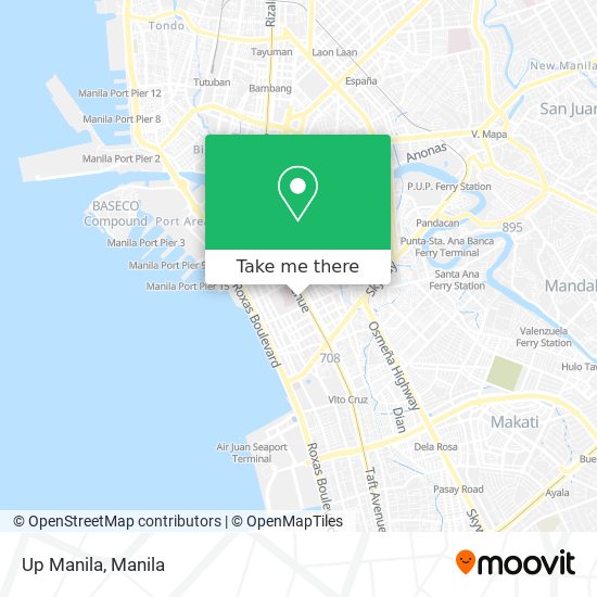 Up Manila map