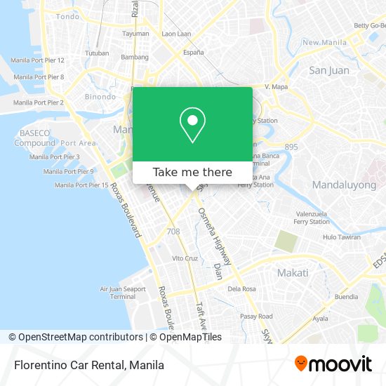 Florentino Car Rental map