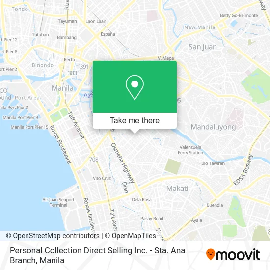 Personal Collection Direct Selling Inc. - Sta. Ana Branch map