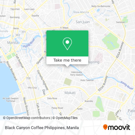 Black Canyon Coffee Philippines map