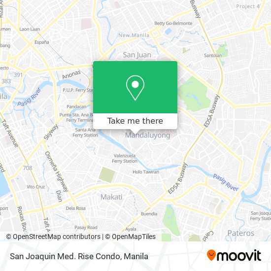 San Joaquin Med. Rise Condo map