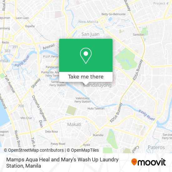 Mamps Aqua Heal and Mary's Wash Up Laundry Station map