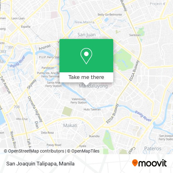 San Joaquin Talipapa map