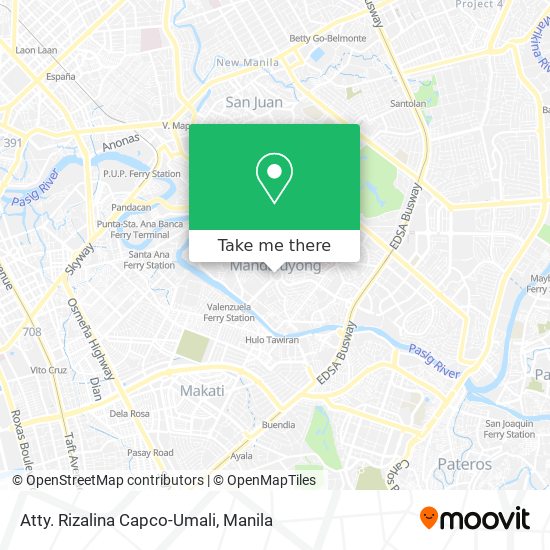 Atty. Rizalina Capco-Umali map